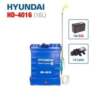 Bình xịt điện HYUNDAI HD-4016 (16 Lít, Ắc quy 12V - 8AH)