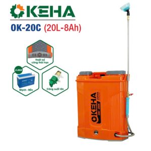 Bình xịt điện OKEHA OK-20C (20 Lít, 12V - 8AH) - Ảnh 2