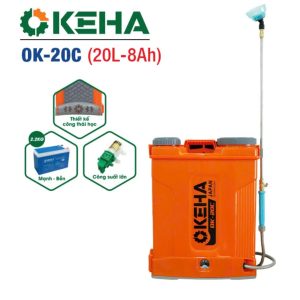 Bình xịt điện OKEHA OK-20C (20 Lít, 12V - 8AH) - Ảnh 1