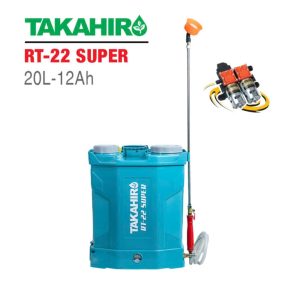 Bình xịt điện 2 bơm TAKAHIRO RT-22 SUPER (20 Lít, 12V - 12AH)