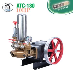 Đầu bơm pít tông sứ Cá Heo Yasaki ATC-180 (10HP, Piston 45mm) - Ảnh 1