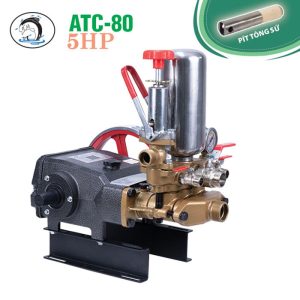 Đầu bơm pít tông sứ Cá Heo YASAKI ATC-80 (5HP, Piston 34mm) - Ảnh 2