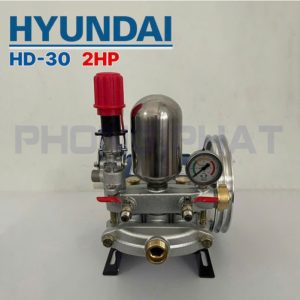 Đầu bơm Pít tông inox mạ Crom HYUNDAI HD-30 (2HP, Piston 30mm) - Ảnh 3