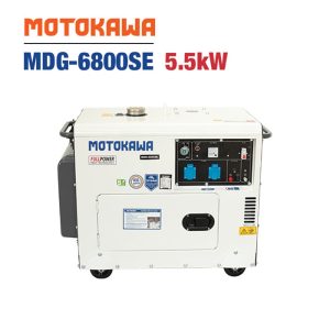 Máy phát điện cách âm động cơ dầu Diesel MOTOKAWA MDG-6800SE (5.5KW, Có đề)