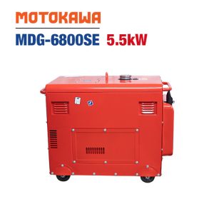 Máy phát điện cách âm động cơ dầu Diesel MOTOKAWA MDG-6800SE (5.5KW, Có đề) - Ảnh 6
