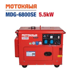Máy phát điện cách âm động cơ dầu Diesel MOTOKAWA MDG-6800SE (5.5KW, Có đề) - Ảnh 8