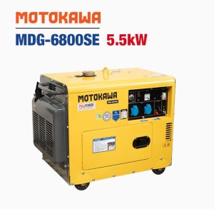 Máy phát điện cách âm động cơ dầu Diesel MOTOKAWA MDG-6800SE (5.5KW, Có đề) - Ảnh 13